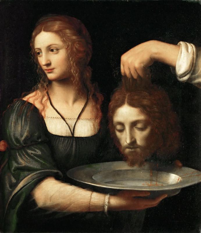 Bernardino Luini -- Salome receives the head of Saint John the Baptist