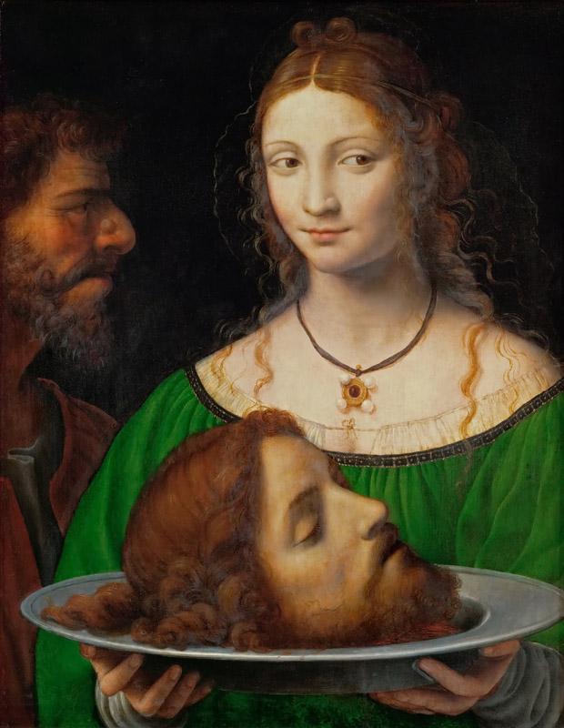 Bernardino Luini -- Salome with the head of Saint John the Baptist