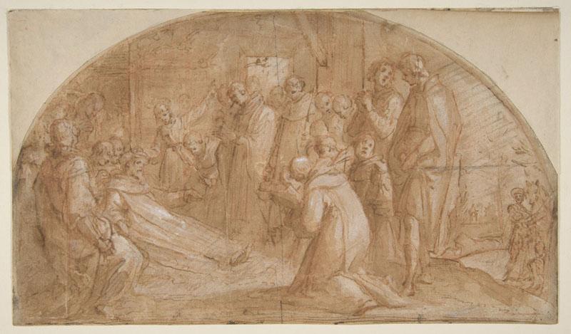 Bernardino Poccetti--The death of Saint Alexis Falconieri at Monte Senario