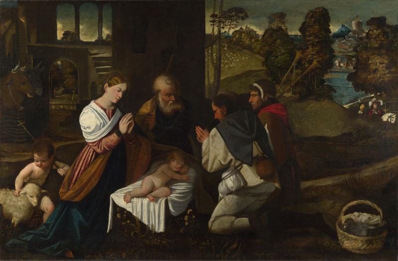 Bernardino da Asola - The Adoration of the Shepherds