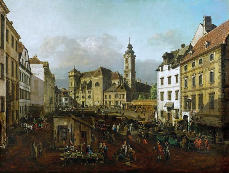 Bernardo Bellotto (1721-1780) --The Freyung in Vienna