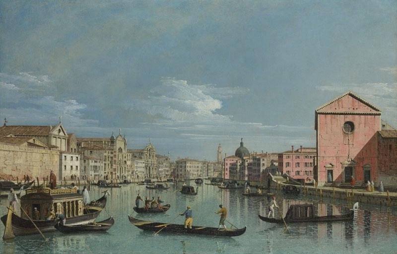 Bernardo Bellotto - Venice - The Grand Canal facing Santa Croce