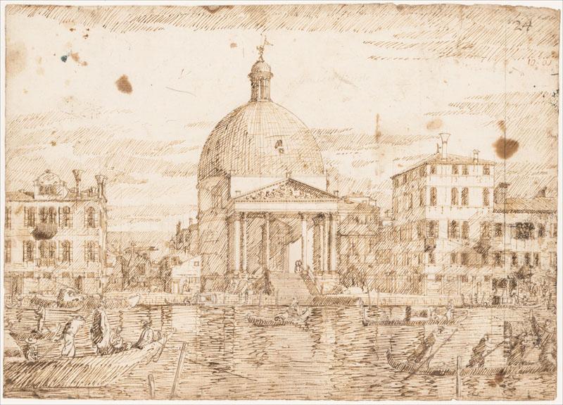 Bernardo Bellotto--San Simeone Piccolo, Venice, Seen from the Grand Canal