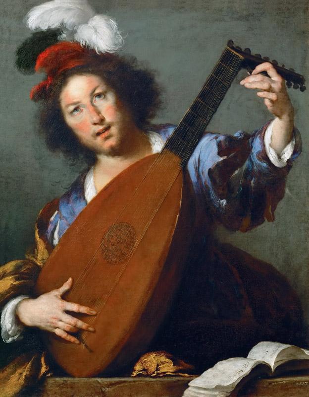 Bernardo Strozzi -- A Lute-player
