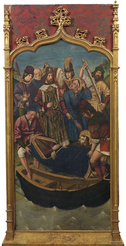 Bernat, Martin-Embarque en Jafa del cuerpo de Santiago el Mayor-159 cm x 73 cm