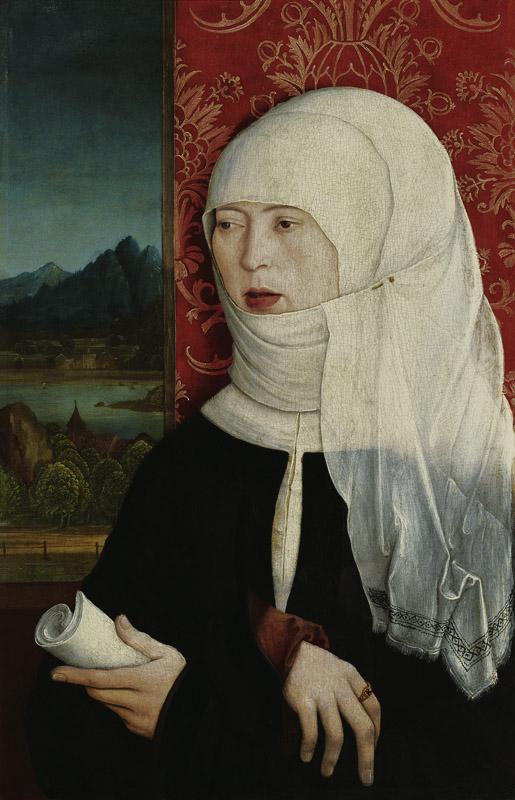 Bernhard Strigel - Portrait of Martha Thannstetter, nee Werusin (also Merusin), c. 1515