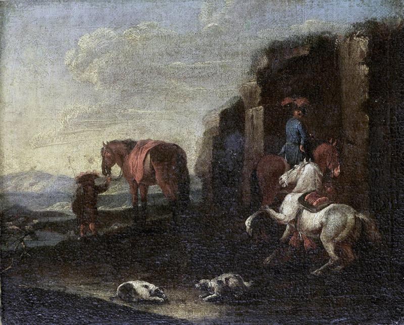 Bloemen, Pieter van -- Italiaans landschap, 1700-1720
