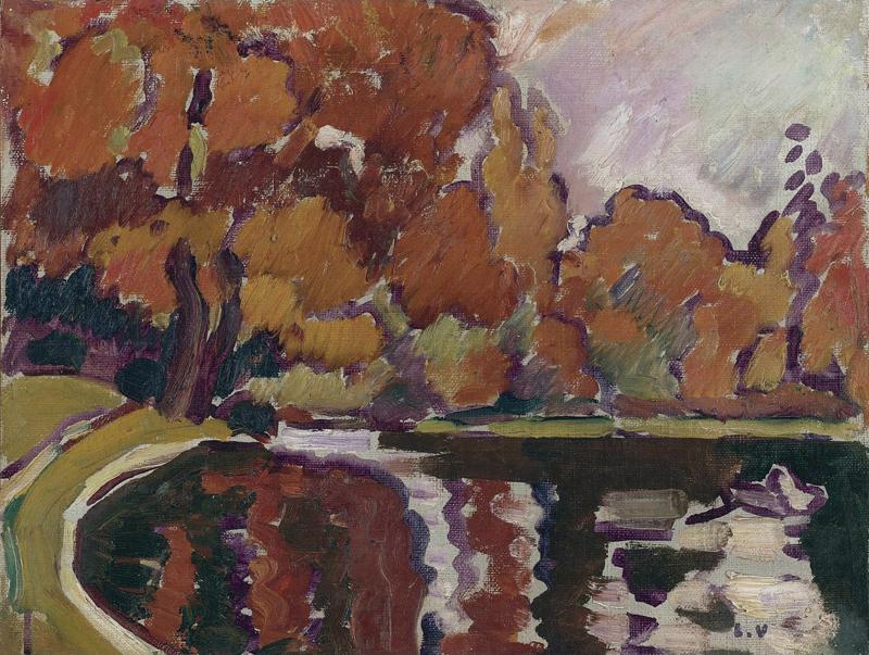 Boat on the Lake at Boulogne Forest, 1935