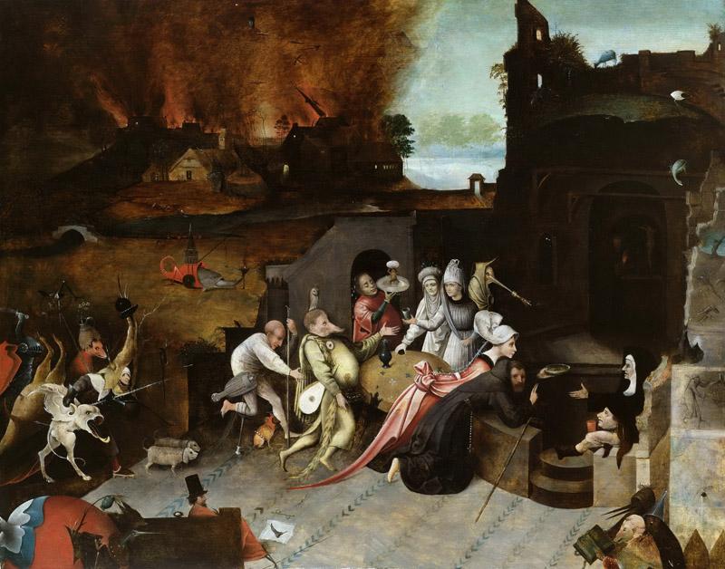 Bosch, Jheronimus -- De verzoeking van de heilige Antonius de Heremiet, 1530-1600