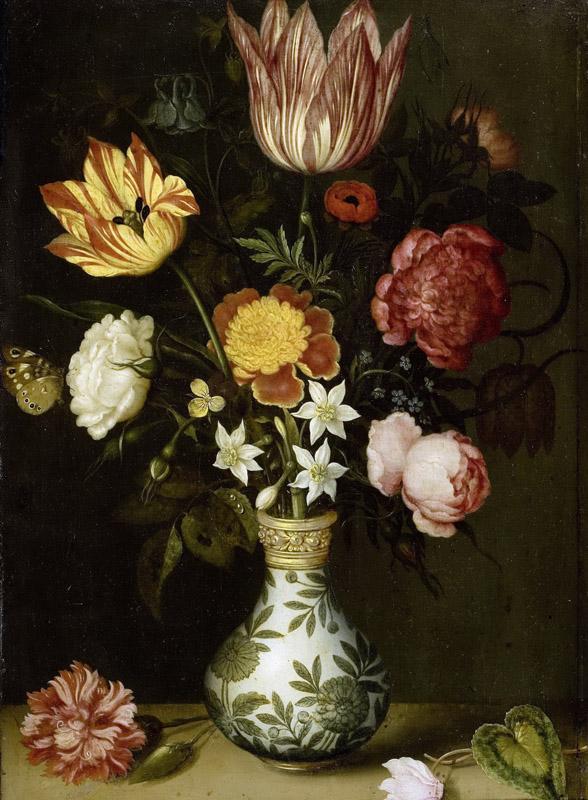 Bosschaert, Ambrosius -- Stilleven met bloemen in een Wan-li vaas, 1619