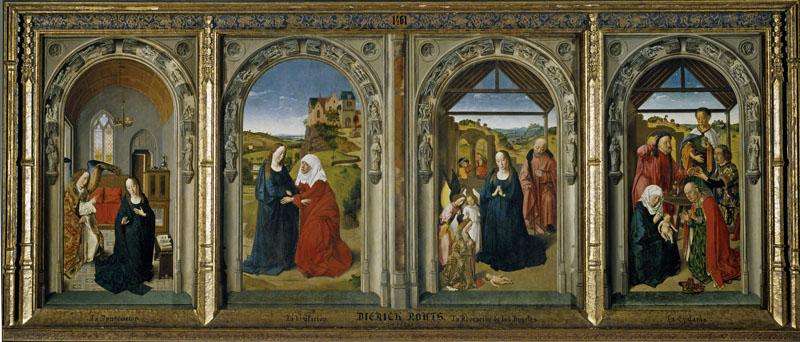 Bouts, Dirk-Triptico de la vida de la Virgen-80 cm x 217 cm
