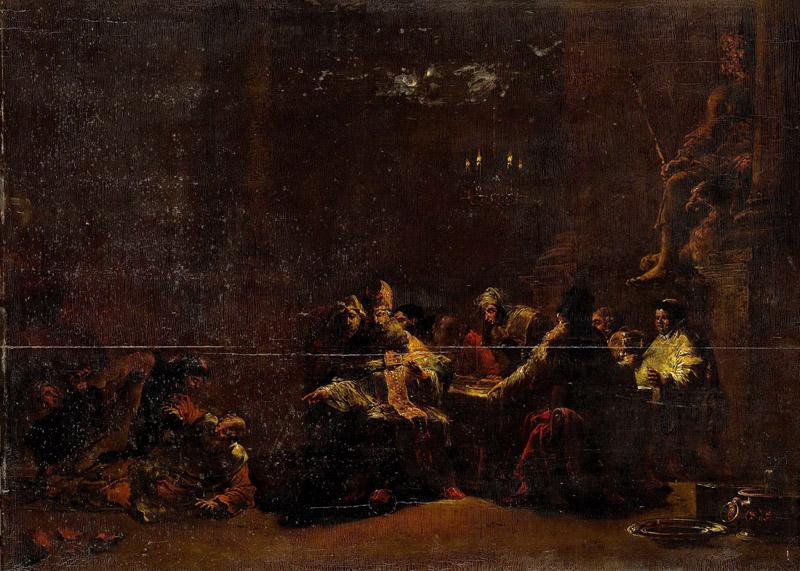 Bramer, Leonaert -- Pashur slaat Jeremia in de tempel, 1648