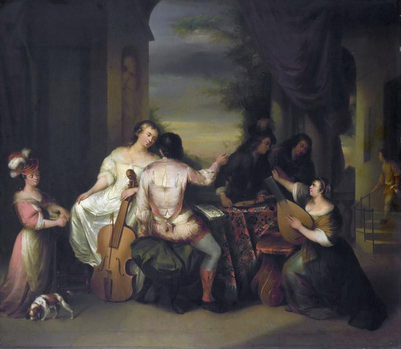 Brassauw, Melchior -- Musicerend gezelschap, 1730-1757