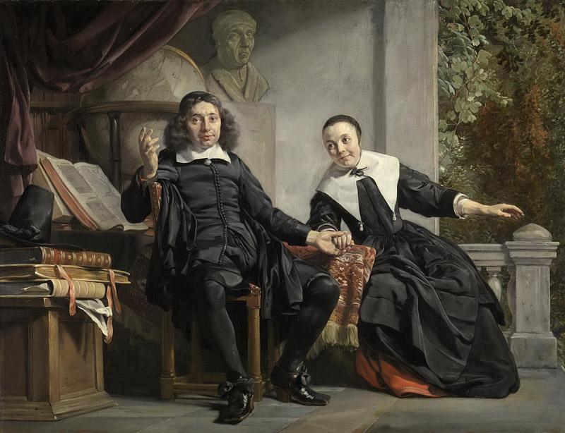 Bray, Jan de -- De Haarlemse drukker Abraham Casteleyn en zijn echtgenote Margarieta van Bancken, 1663