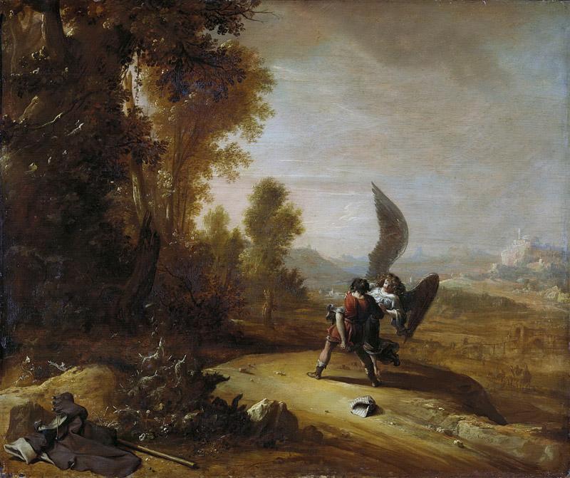 Breenbergh, Bartholomeus -- Jacob worstelt met de engel, 1639