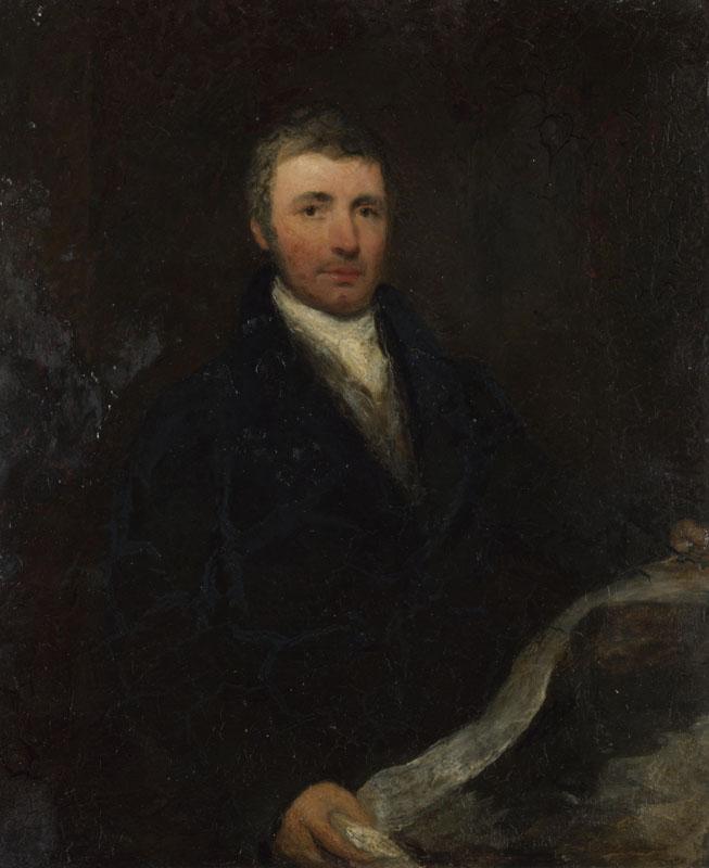 British (possibly Sir William Boxall) - Portrait of a Man aged about 45