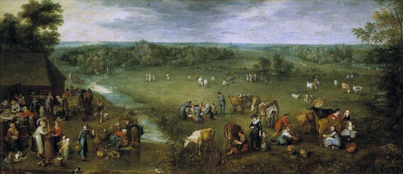 Brueghel el Viejo, Jan-La vida campesina-130 cm x 293 cm