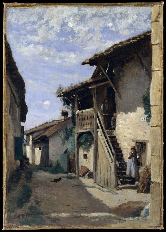 Camille Corot--A Village Street Dardagny