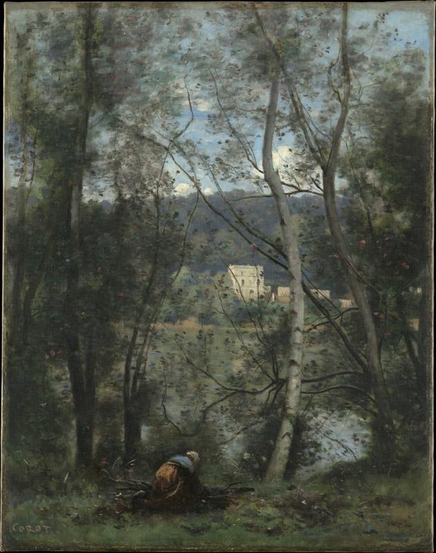 Camille Corot--A Woman Gathering Faggots at Ville-d Avray