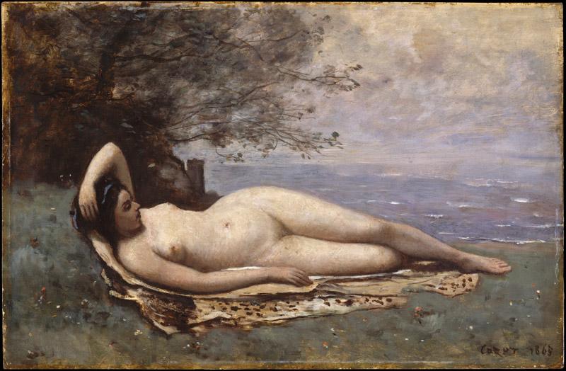 Camille Corot--Bacchante by the Sea