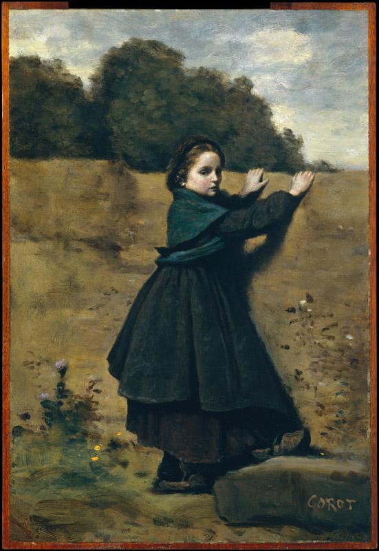 Camille Corot--The Curious Little Girl