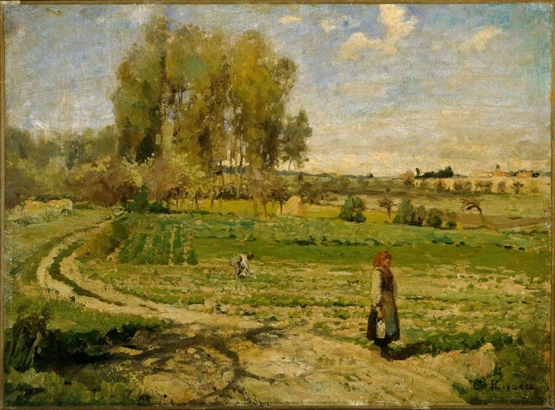 Camille Pissarro (formely attributed to) (1830 - 1903) (French)-Giverny
