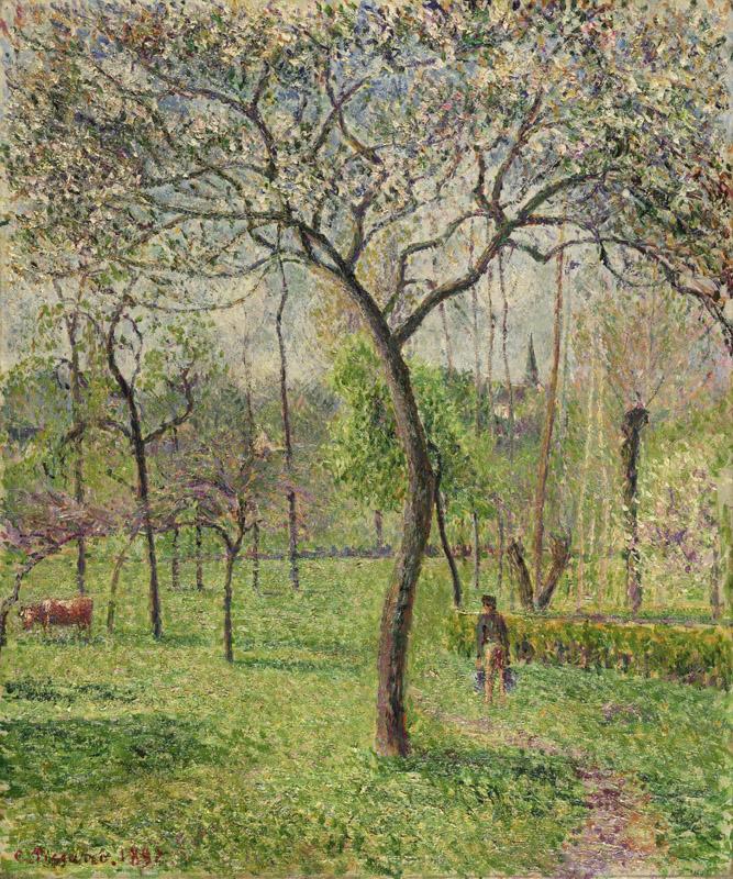 Camille Pissarro, French, 1830-1903 -- Landscape (Orchard)