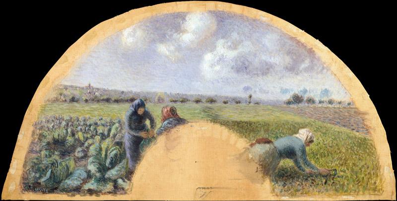 Camille Pissarro--Fan Mount The Cabbage Gatherers