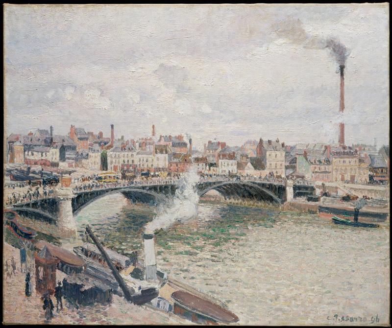 Camille Pissarro--Morning, An Overcast Day, Rouen