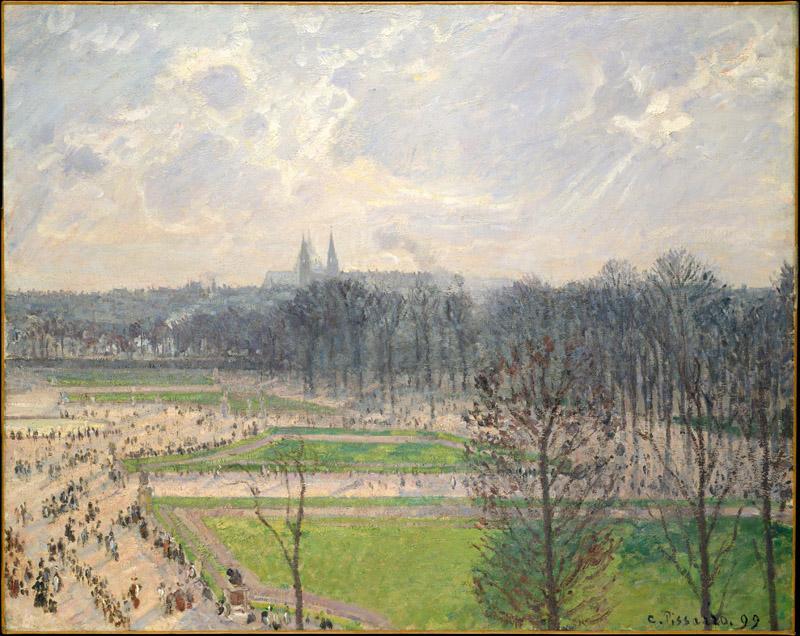 Camille Pissarro--The Garden of the Tuileries on a Winter Afternoon