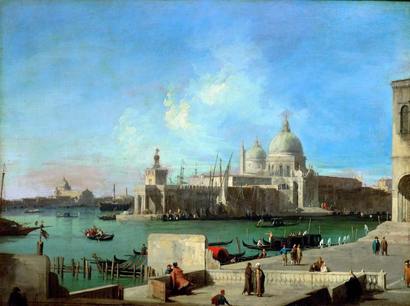 Canaletto (1697-1768) -- View of Santa Maria della Salute from the Entry of the Grand Canal