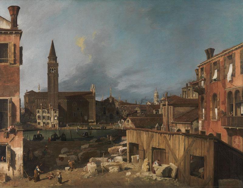 Canaletto - The Stonemason Yard