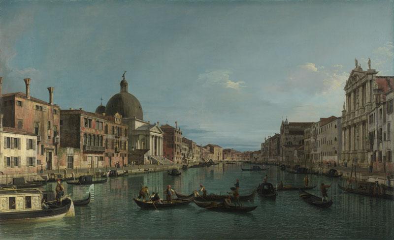Canaletto - Venice - The Grand Canal with S