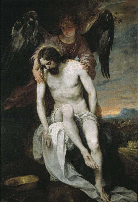Cano, Alonso-Cristo muerto sostenido por un angel-178,3 cm x 119,8 cm