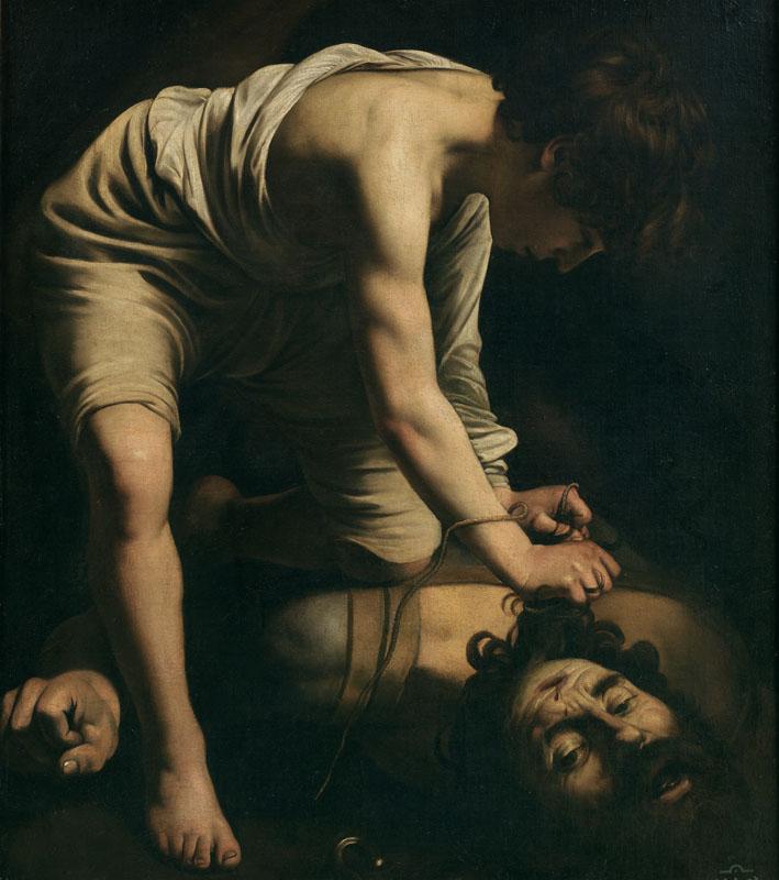 Caravaggio-David vencedor de Goliat-110,4 cm x 91,3 cm