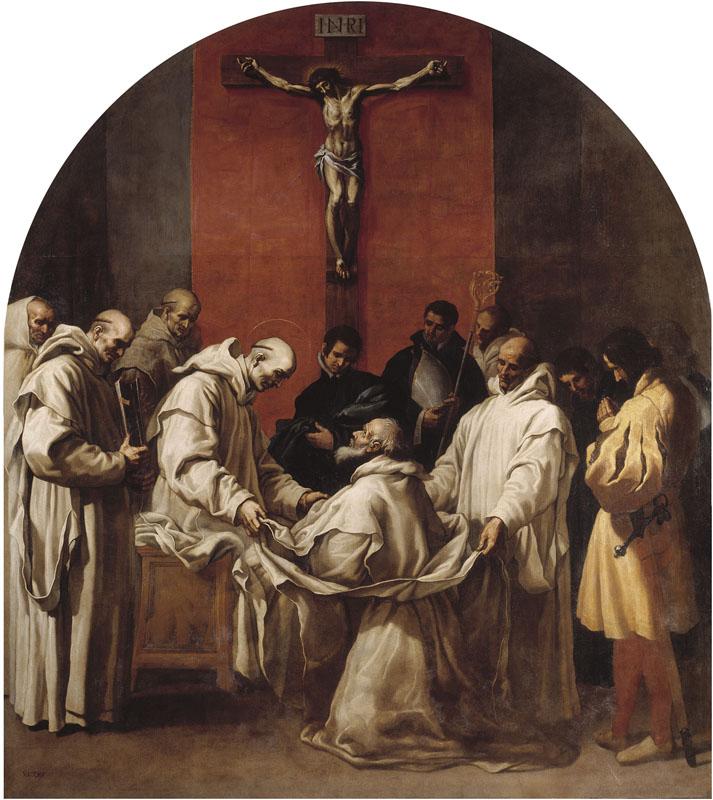 Carducho, Vicente-El obispo Hugo toma el habito de cartujo-336,5 cm x 297 cm
