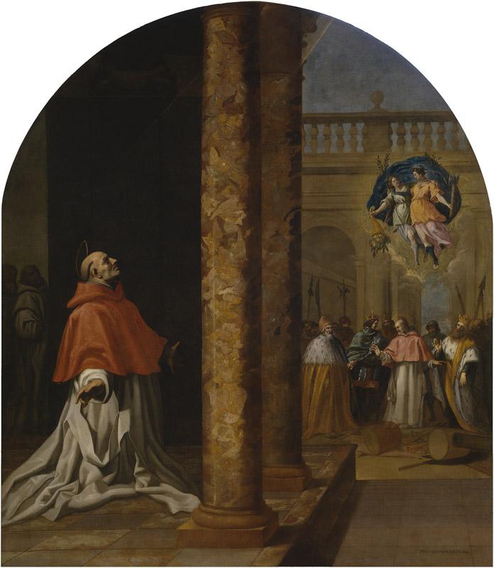 Carducho, Vicente-Reconocimiento del cartujo y cardenal San Nicolas Albergati-337 cm x 297,5 cm