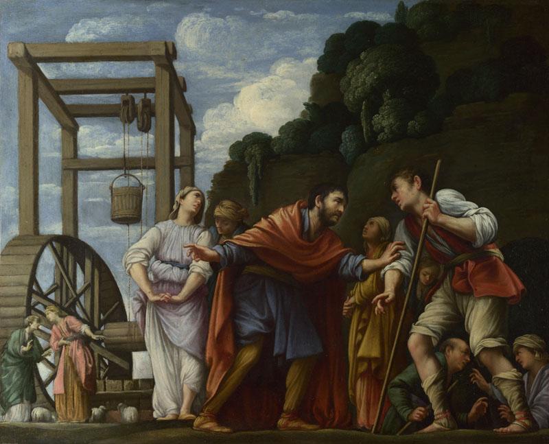Carlo Saraceni - Moses defending the Daughters of Jethro