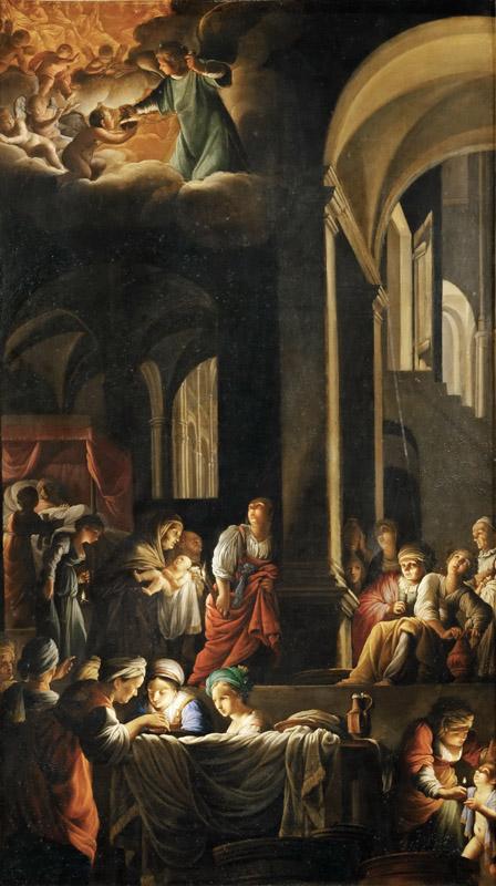 Carlo Saraceni(1579-1620)-Birth of the Virgin Mary