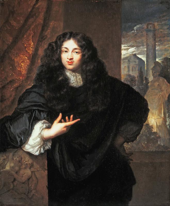 Caspar Netscher - Portrait of Maurits Le Leu de Wilhem