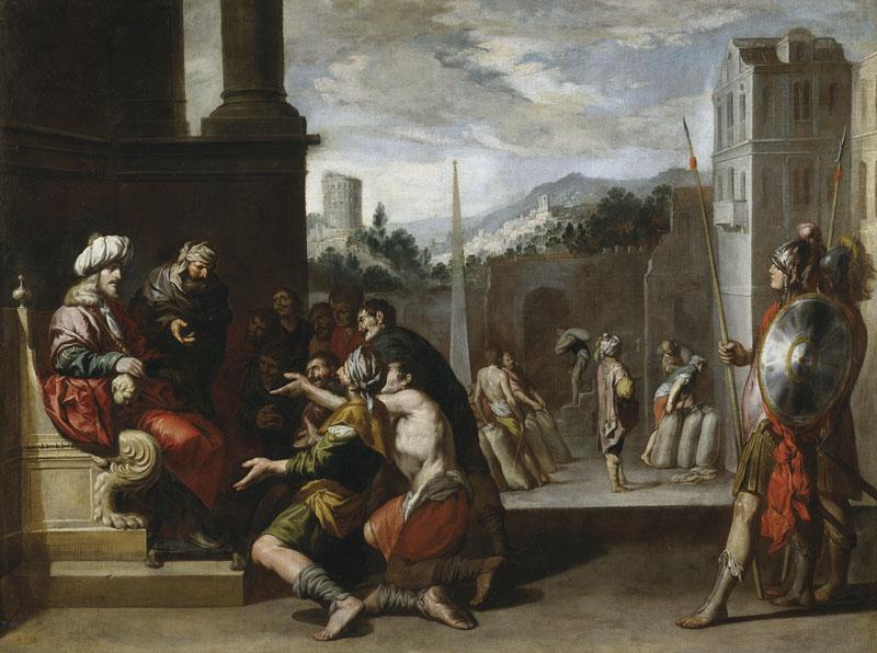 Castillo Saavedra, Antonio del-Jose ordena la prision de Simeon-109 cm x 143 cm