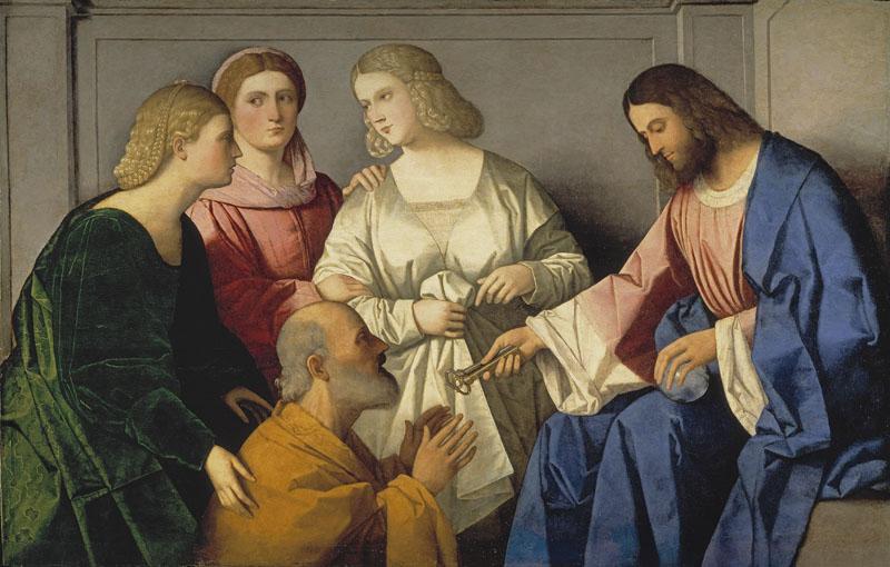 Catena, Vincenzo-Cristo entregando las llaves a San Pedro-86 cm x 135 cm