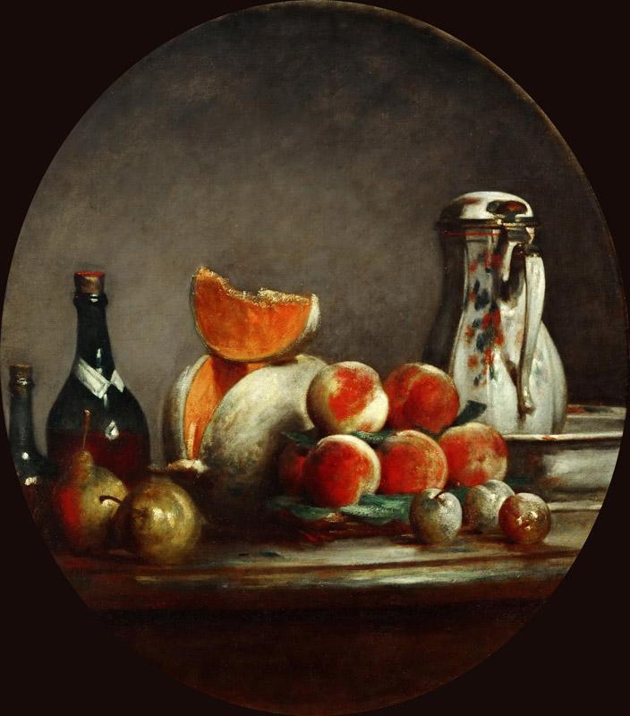Chardin, Jean-Baptiste Simeon -- Melon, poires