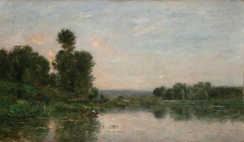 Charles Francois Daubigny - The River Oise near Auvers, 1874