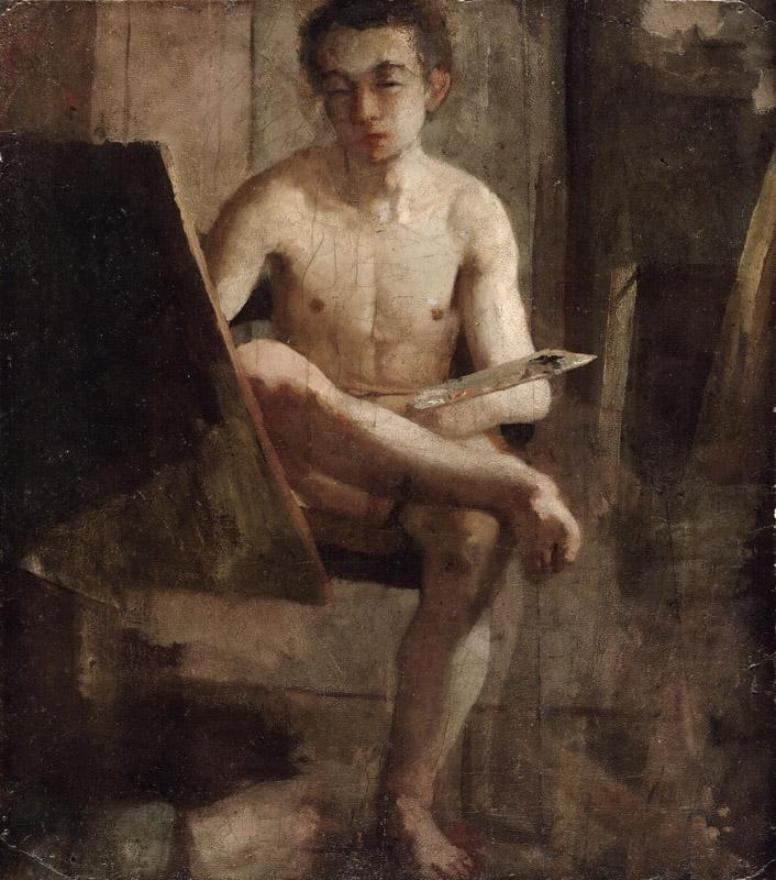Charles Lewis Fussell, American, 1840-1909 -- A Young Art Student (Portrait of Thomas Eakins)
