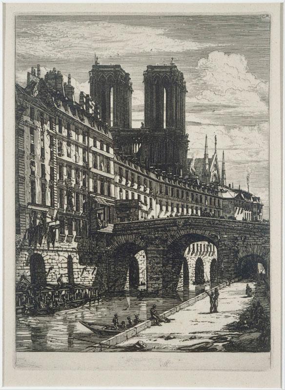 Charles Meryon (1821-1868)-Le Petit Pont