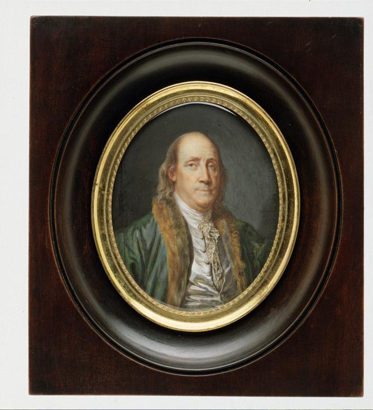 Charles Paul Jerome de Brea--Benjamin Franklin (1706-1790), after a Painting by Greuze of 1777