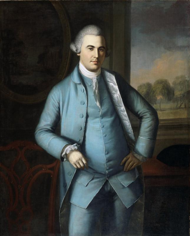 Charles Willson Peale, American, 1741-1827 -- Portrait of Colonel Lambert Cadwalader
