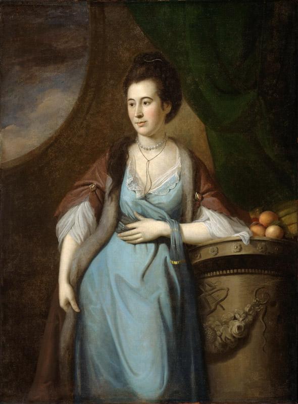 Charles Willson Peale, American, 1741-1827 -- Portrait of Martha Cadwalader Dagworthy