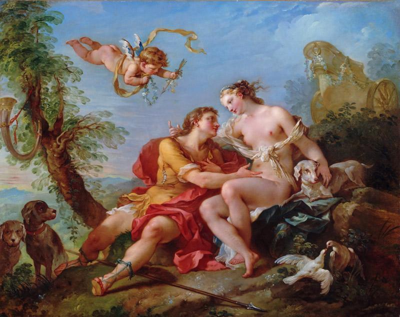 Charles-Joseph Natoire, French, 1700-1777 -- Venus and Adonis